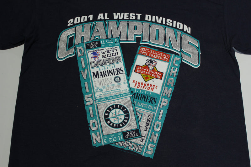 Seattle Mariners Vintage 2001 AL West Champions Ticket Stub Y2K