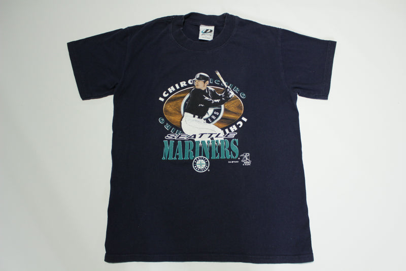 Dynasty Seattle Mariners Ichiro Vintage T Shirt 2001 Mens Size Medium M/L