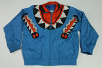 Lavon Aztec Vintage 90's Grandma's Bling Bingo Night Wind Breaker Track Jacket