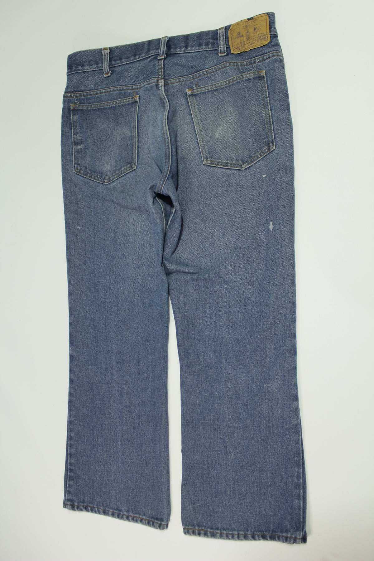 JC Penneys Plain Pockets Vintage 80's Distressed Washed Made In USA Jeans
