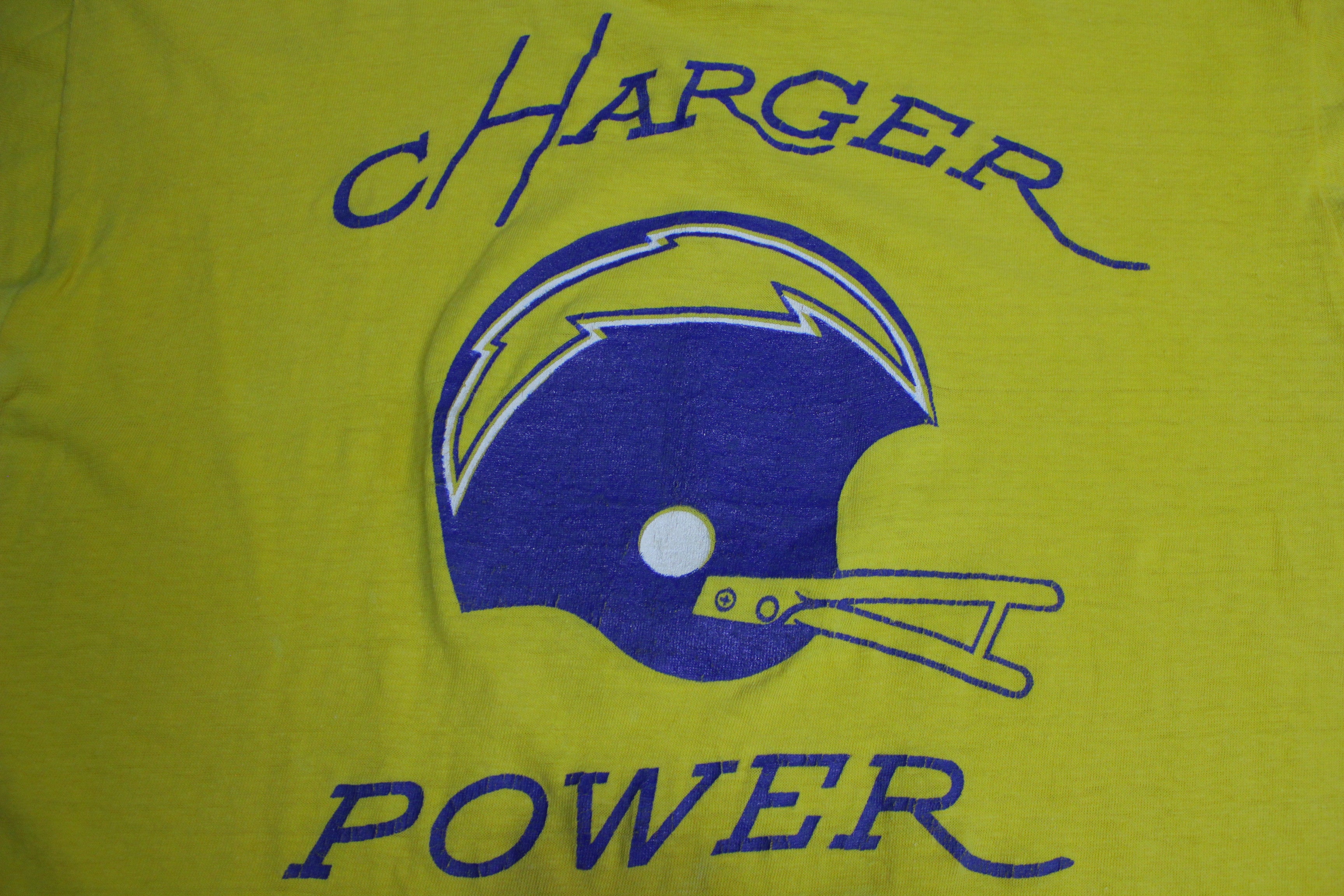 San Diego Chargers Power Vintage Champion Tag 80's Single Stitch