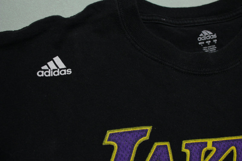 Kobe Bryant 2000's Adidas L.A. Lakers #24 Black Basketball NBA T-Shirt –  thefuzzyfelt