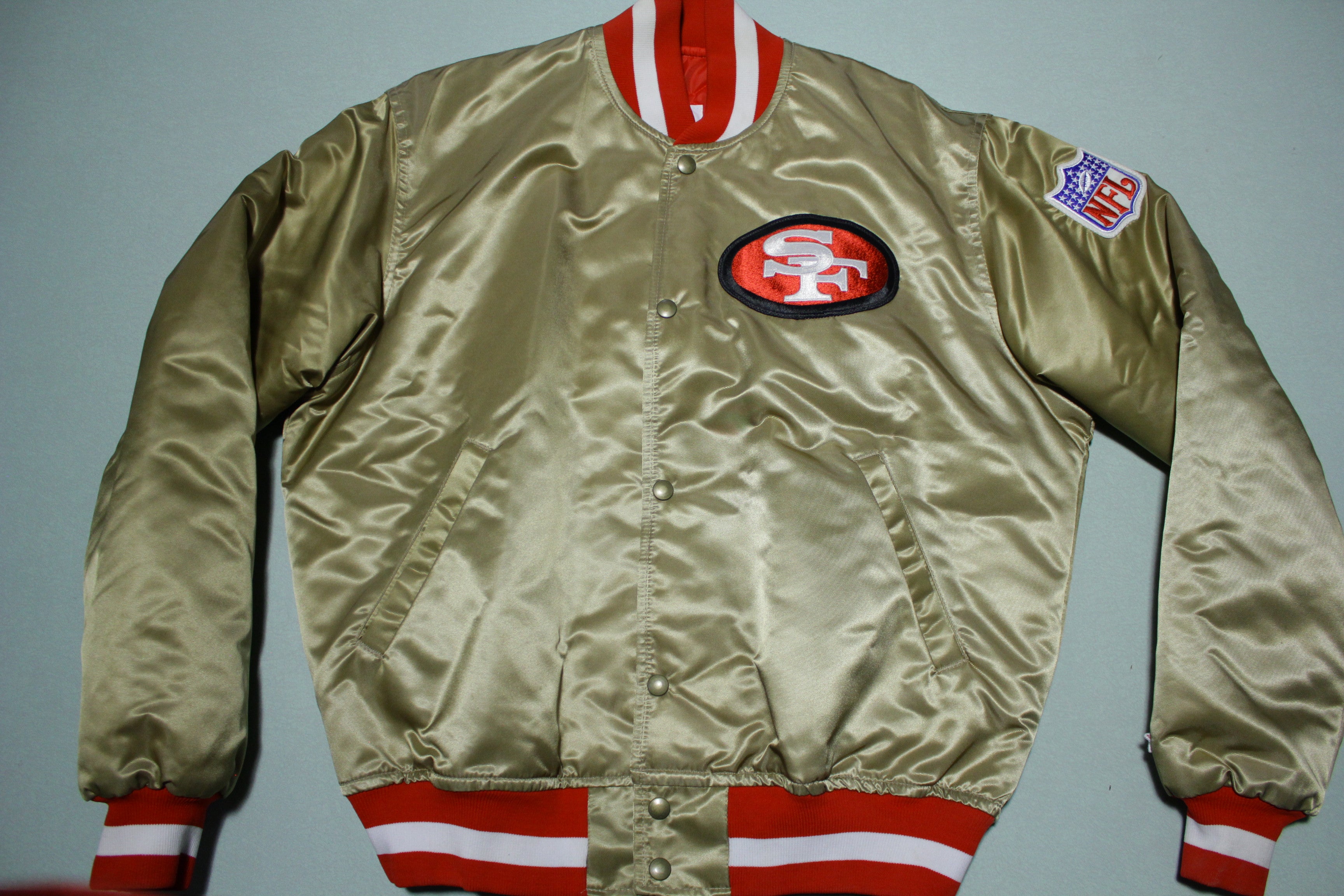 Vintage SAN FRANCISCO 49ERS STEVE YOUNG Starter Jacket Size LARGE