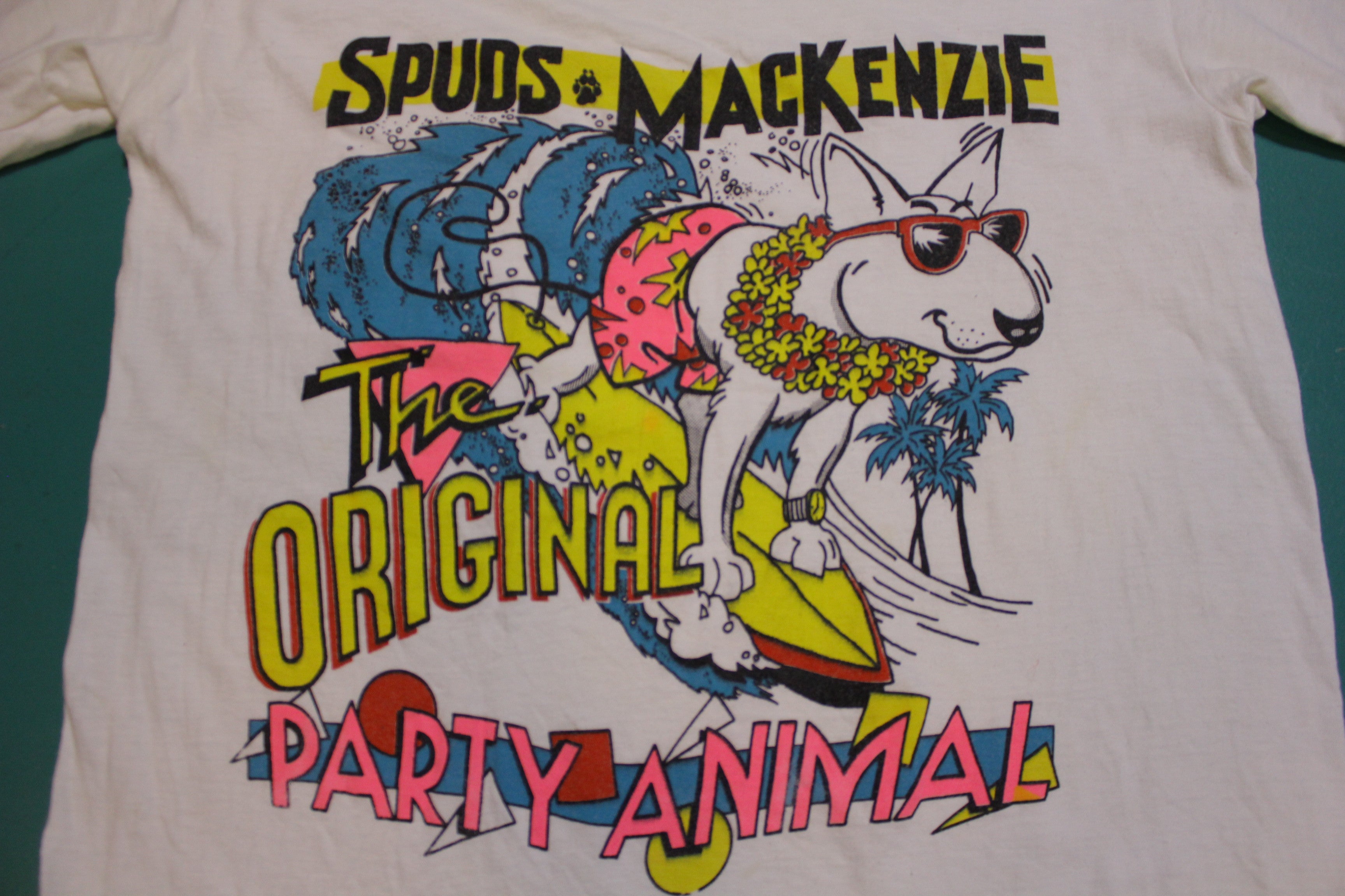 Spuds Mackenzie The Originial Party Animal Vintage 80's Bud Light