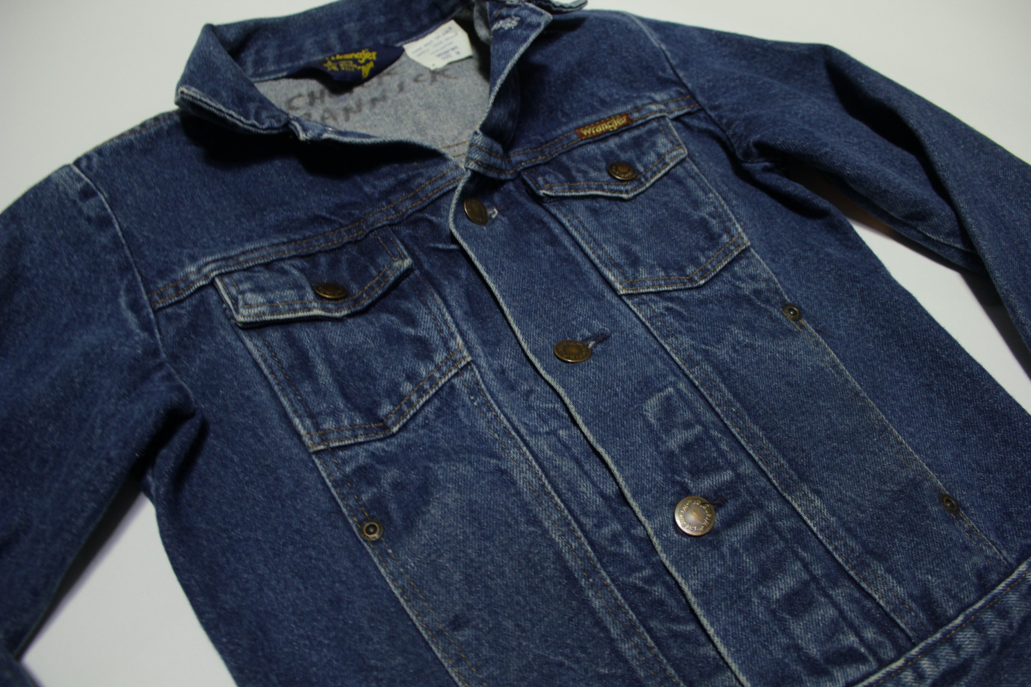 80s Wrangler USA製 DenimJacket vintage 80s USA Wrangler No Fault Denim Jacket / 1980年代 アメリカ製