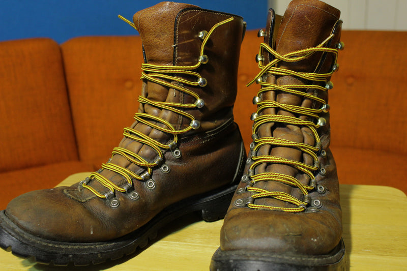 VINTAGE Herman Survivor Leather Work Boots - Size 10D Sears 