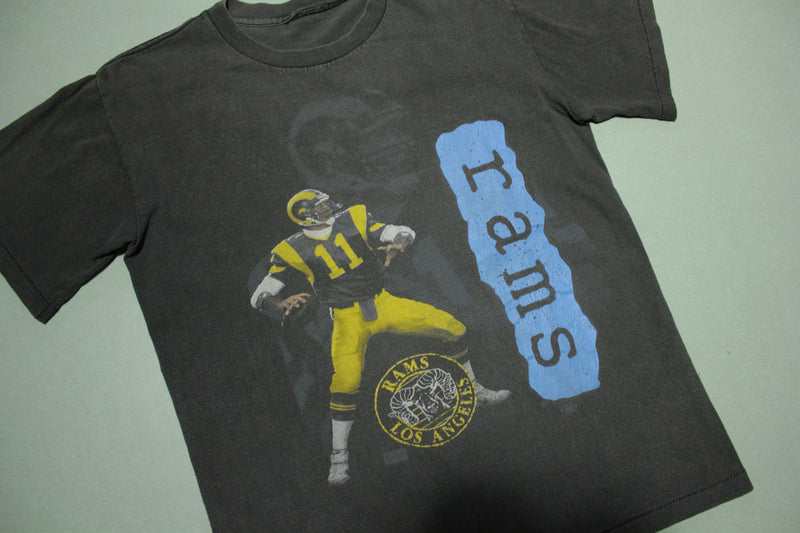 Jim Everett Vintage 90's Rams Single Stitch Faded Black NFL T-Shirt –  thefuzzyfelt