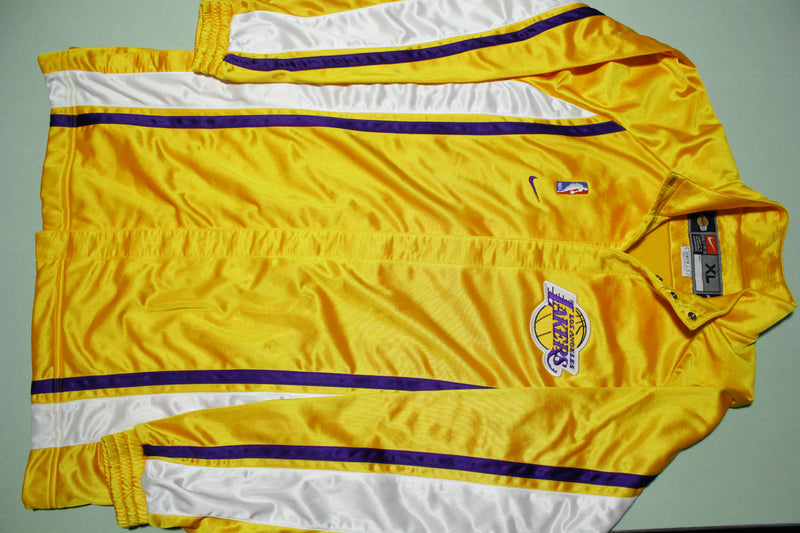 Vintage 90s Los Angeles Lakers Nike Warm up NBA Jacket Size XL 