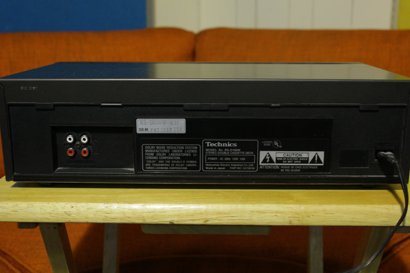 Technics RS-D160W Dual Cassette Deck High Speed Editing Dolby NR