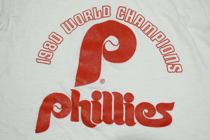 80s Philadelphia Phillies 1980 World Series Champs Jersey t-shirt Medi -  The Captains Vintage