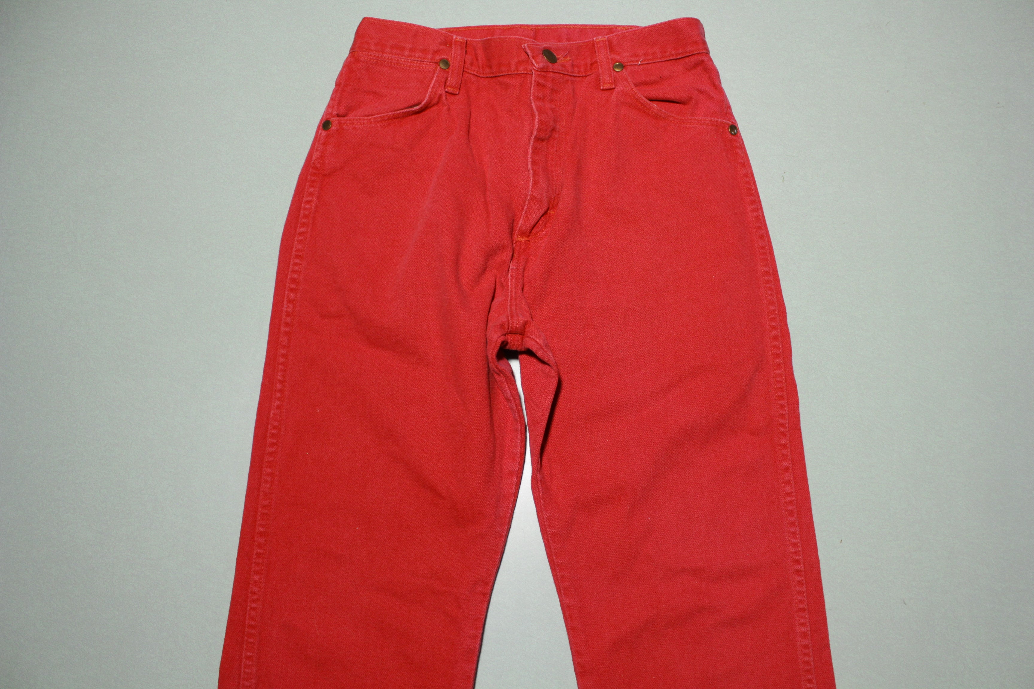 Wrangler Red Vintage 80's Denim Made in USA Cowboy Rodeo Jeans