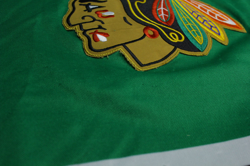 Chicago Blackhawks #8 Dominic Kubalik Distressed CCM Green Hockey Jers –  thefuzzyfelt