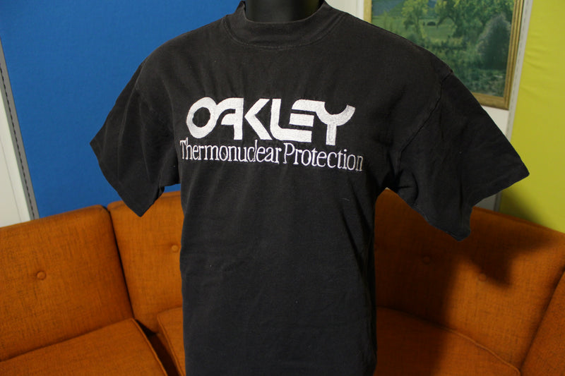 Oakley Thermonuclear Protection All Embroidered 80's 90's Vintage XL T –  thefuzzyfelt