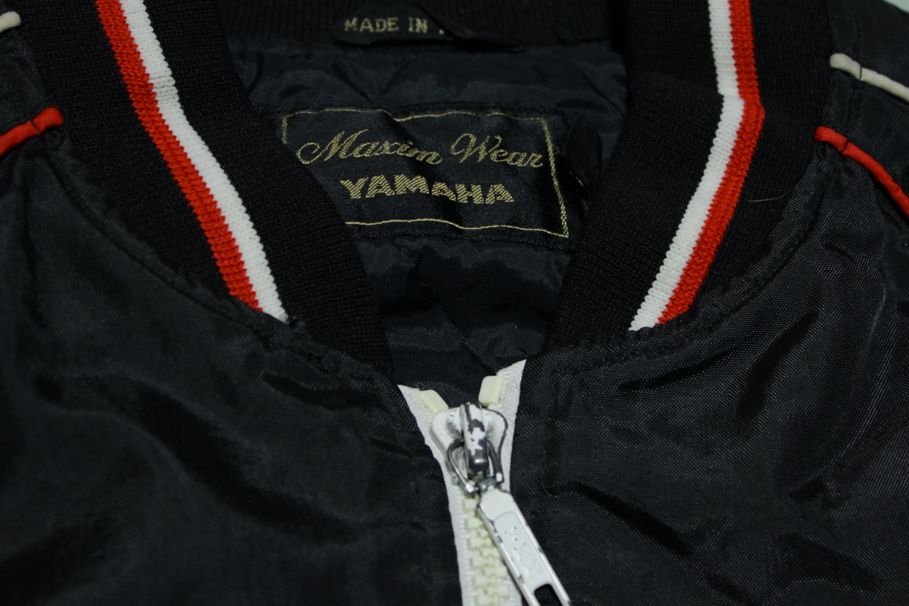 Vintage Yamaha Maxim Wear Lined Nylon Black Snowmobile Jacket Mens newest Size Medium