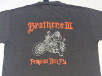 Harley Davidson Motorcycles Vintage 80's 3D Emblem Eagle Has Landed Brothers III T-Shirt