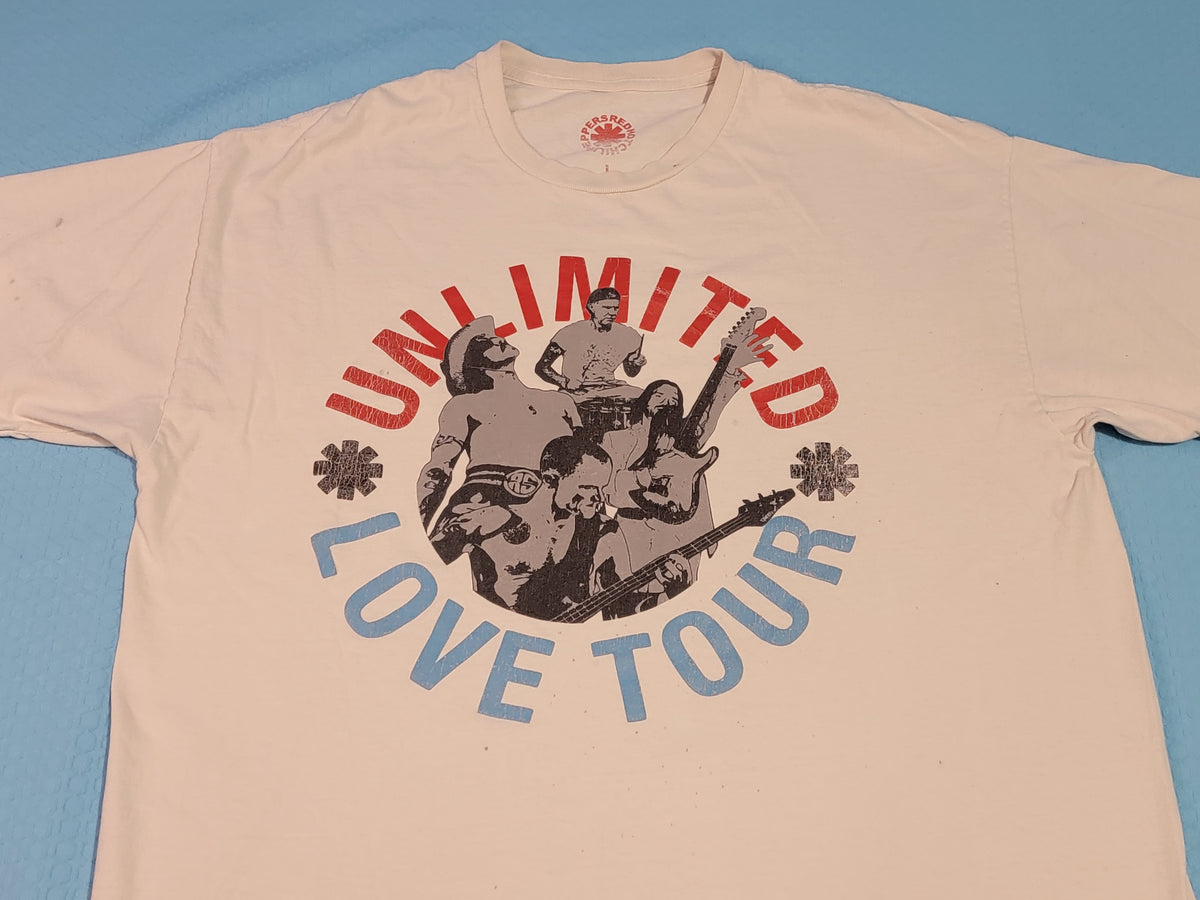 Red Hot Chili Peppers RHCP 2022 Unlimited Love Flea US Cities Tour T-Shirt