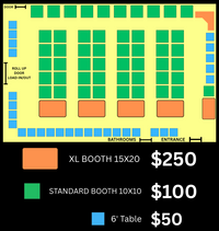 Vendor Spaces for March 7th 2026 the Benton County Fairgrounds