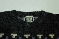 Poplar Classics Made in USA Geometric Vintage 80's Pattern Cosby Sweater