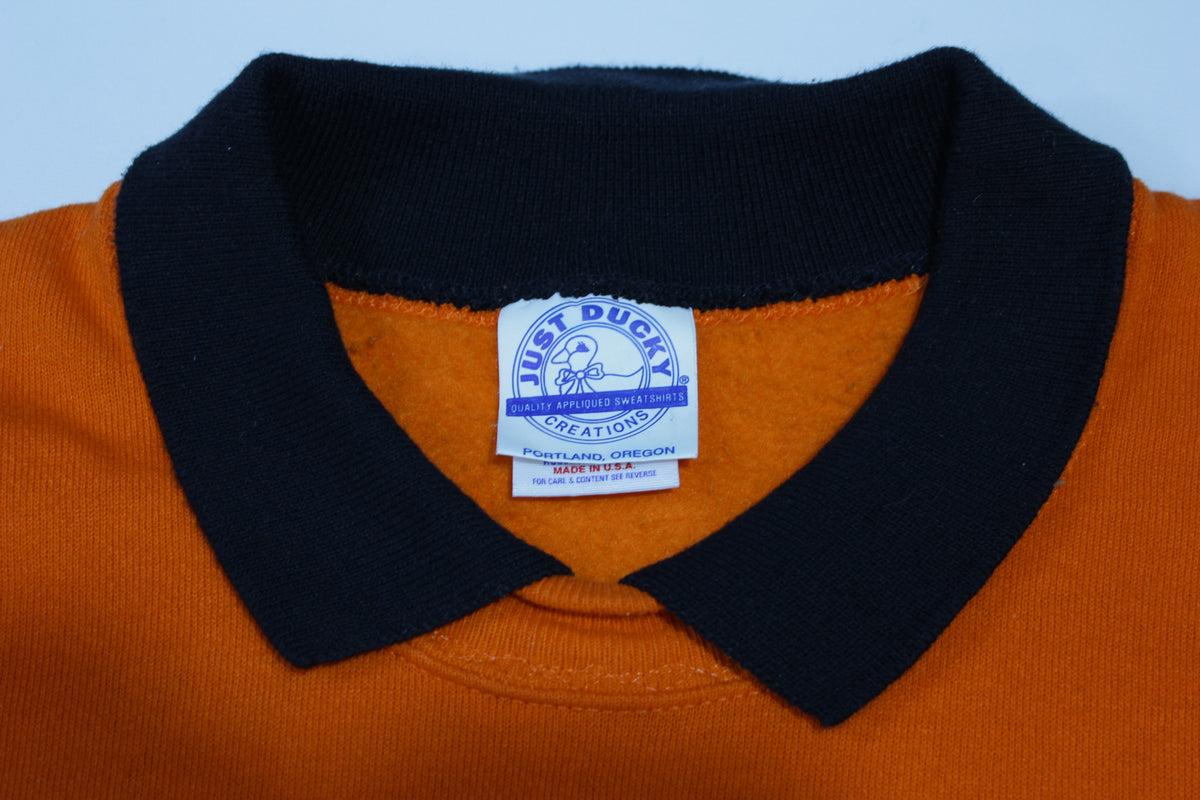 Hallloween Vintage 90's Deadstock Black Cat Crewneck Sweatshirt