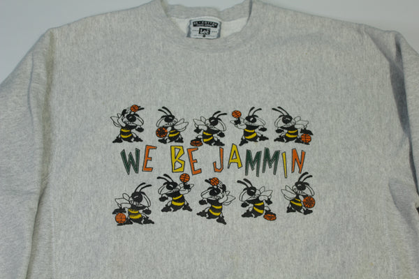 We Be Jammin 1995-96 BHSU Men's Basketball Vintage 90's Reverse Weave Crewneck Sweatshirt