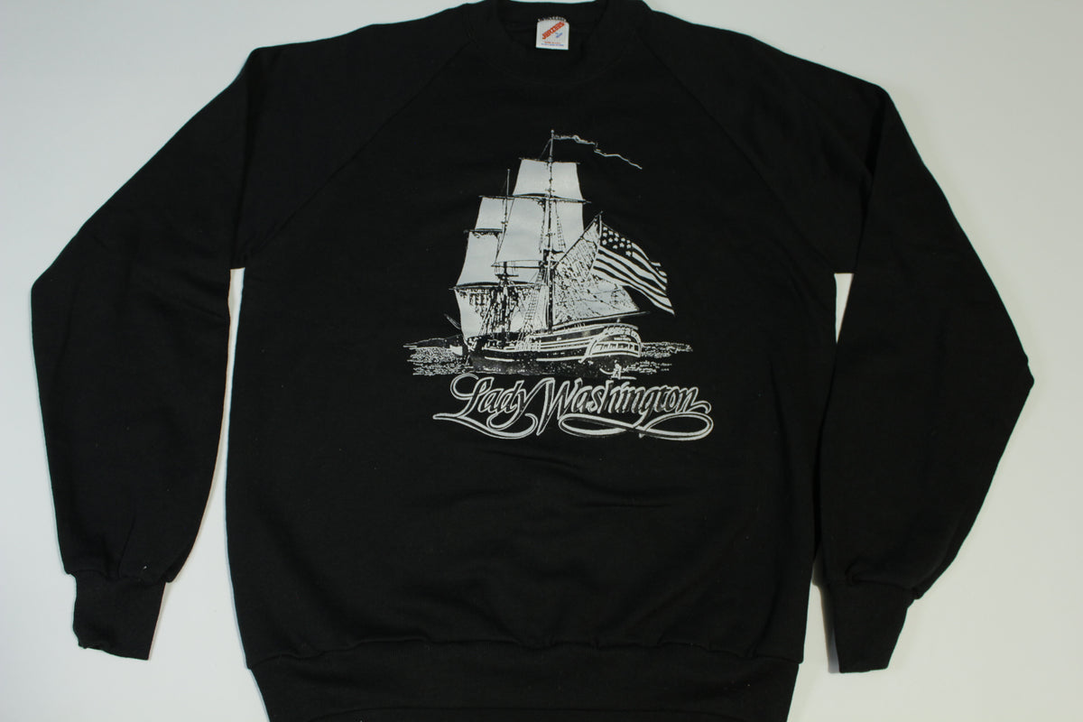 Lady Washington Ship Deadstock Vintage 80's Crewneck Sweatshirt