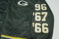 Green Bay Packers Vintage Y2K Super Bowl '96 '67 66' Patch Football Jacket