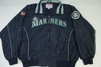 Seattle Mariners Vintage Y2K 2000's Majestic Athletic Lined 2001 Patch Dugout Jacket