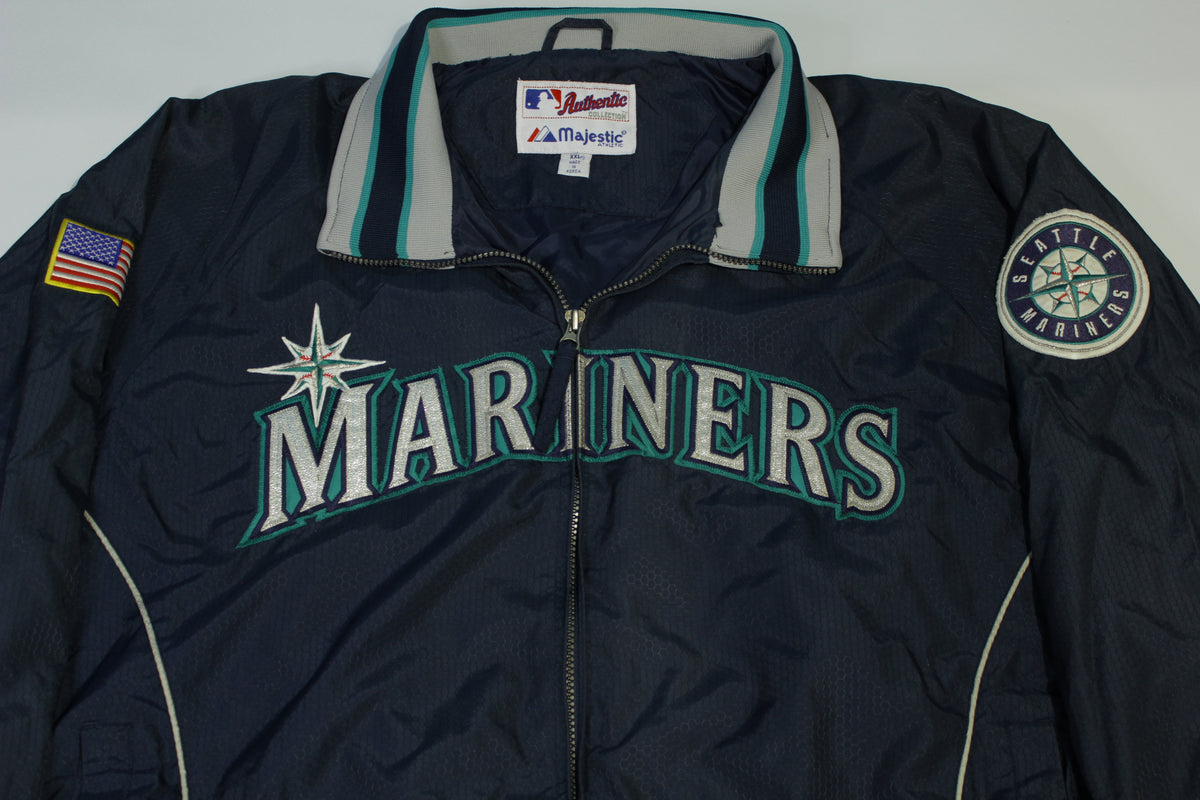 Seattle Mariners Vintage Y2K 2000's Majestic Athletic Lined 2001 Patch Dugout Jacket