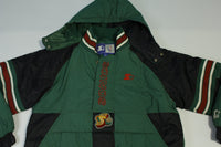 Seattle Sonics Vintage 90's '96 Puffer Hooded Parka Center Pouch Big Patch Starter Jacket