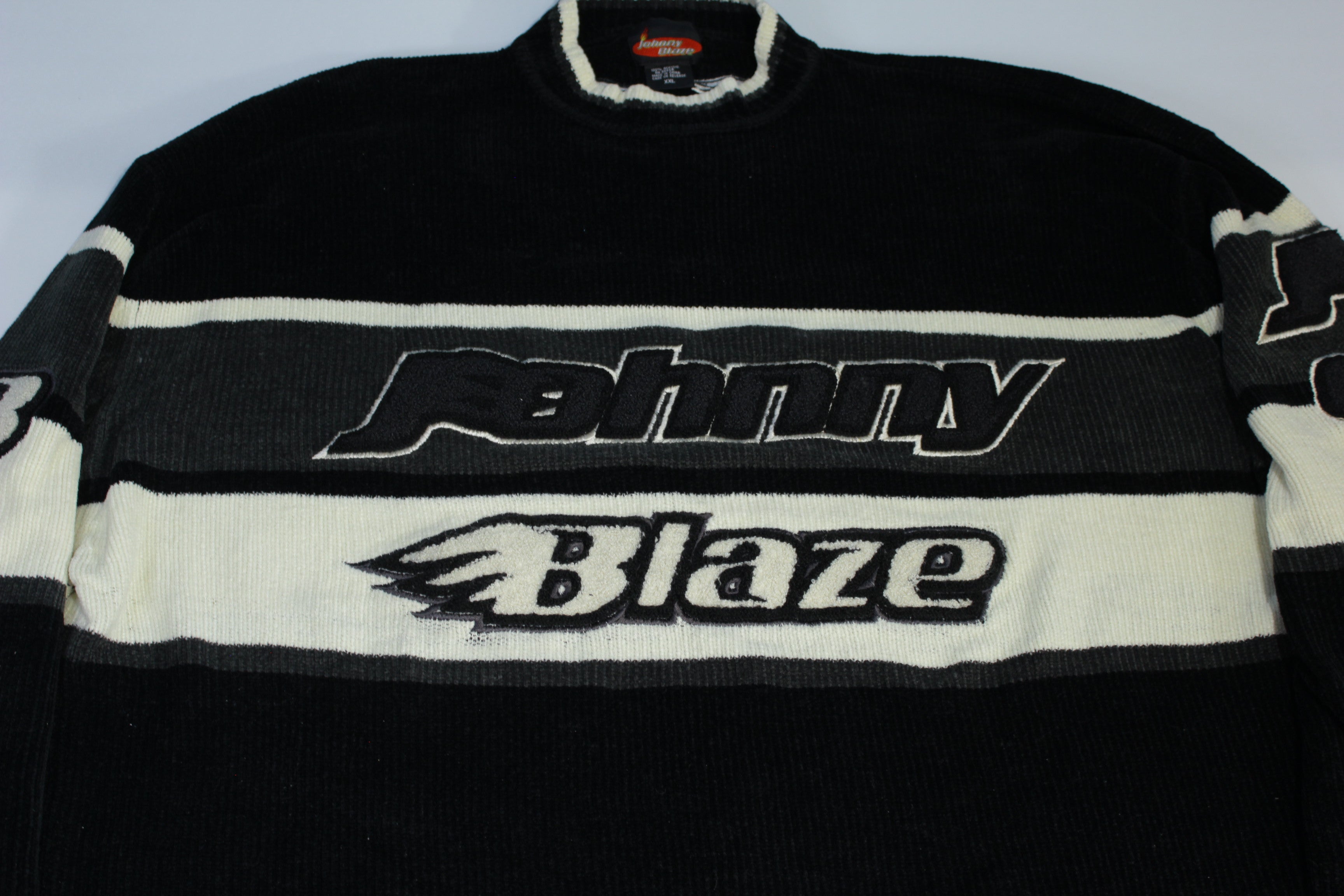 Johnny Blaze Vintage Y2K Wu Tang Method Man Hip Hop Racing Flames