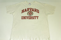 Harvard University Vintage 90's Single Stitch Veritas Crest Collegiate T-Shirt