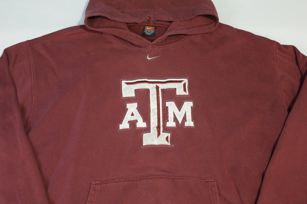 Nike Vintage 90's Texas A& M Center Swoosh Check Hoodie Sweatshirt Travis Scott Pullover