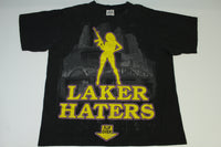 Los Angeles LA Lakers Haters Vintage Y2K Flip Over F**K Off  Kobe T-Shirt