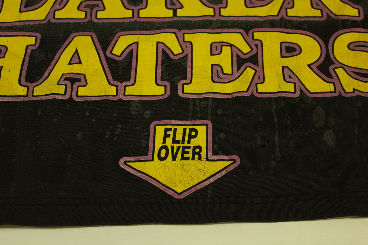 Los Angeles LA Lakers Haters Vintage Y2K Flip Over F**K Off  Kobe T-Shirt