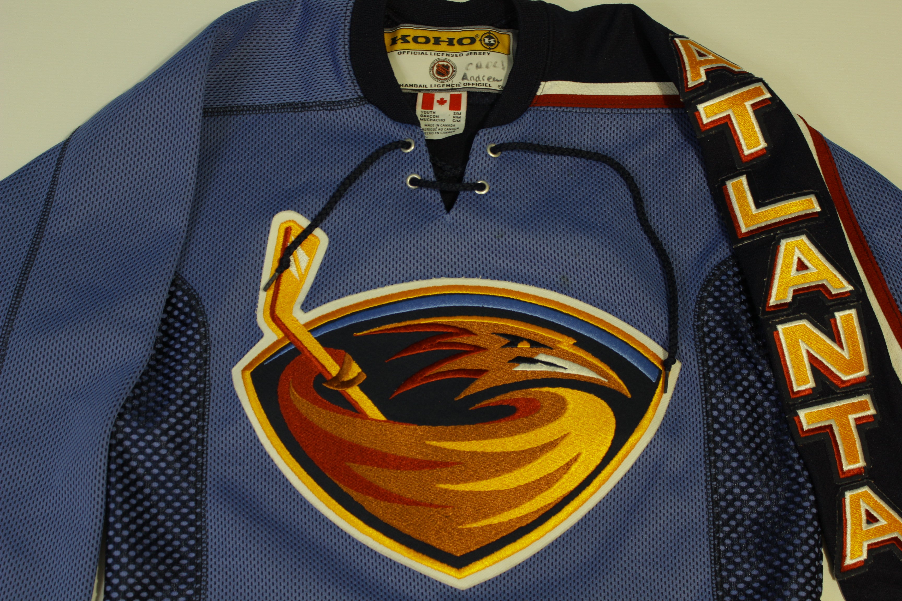 Koho Atlanta Thrashers NHL Hockey Jersey Vintage Light Blue Alternate thefuzzyfelt