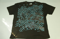 Ecko UNLTD Checkered Silver Print Vintage Y2K T-Shirt