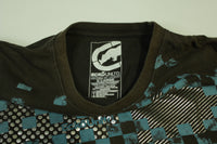 Ecko UNLTD Checkered Silver Print Vintage Y2K T-Shirt