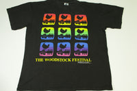 Woodstock Festival 1994 Vintage 25 Year Concert 90's Single Stitch Gem T-Shirt