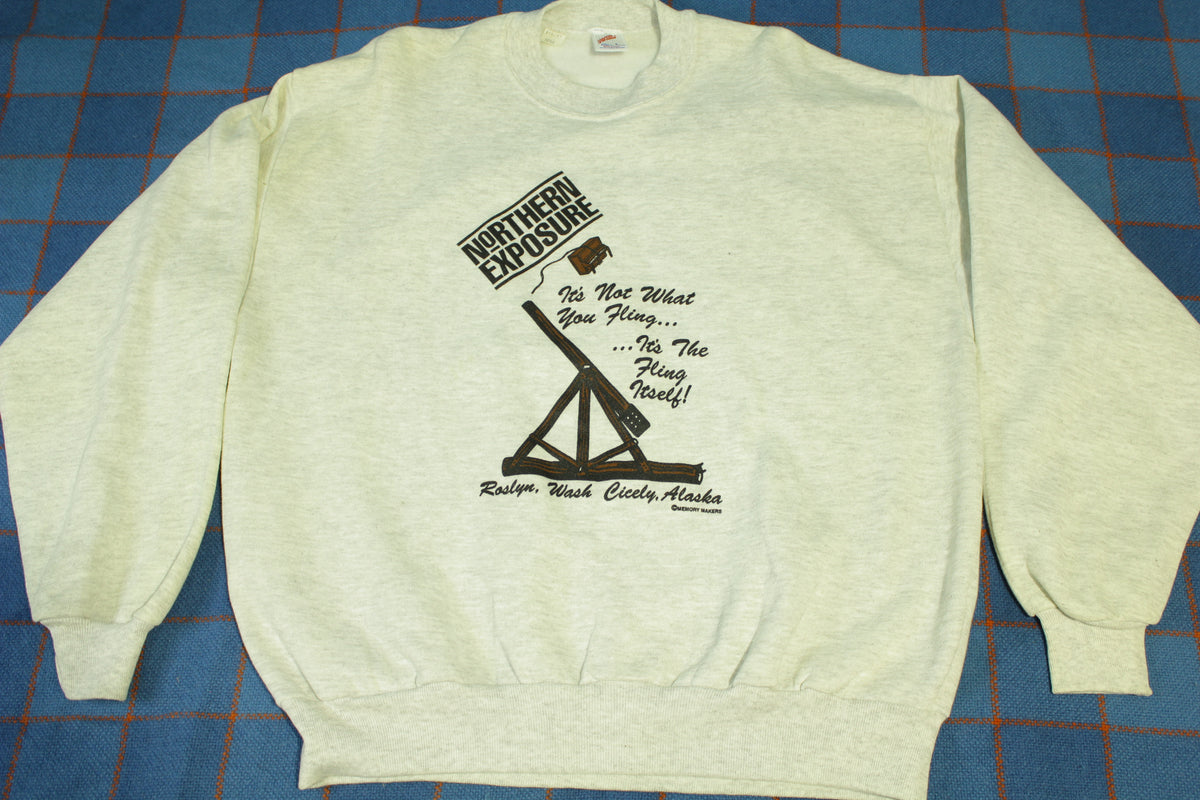 Norhtern Exposure TV Series Roslyn Cicely Vintage 90's Promo Deadstock Sweatshirt