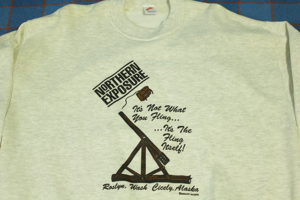 Norhtern Exposure TV Series Roslyn Cicely Vintage 90's Promo Deadstock Sweatshirt