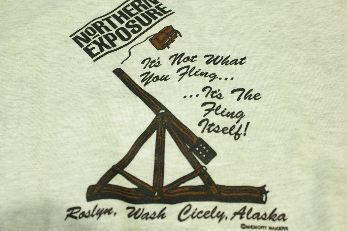 Norhtern Exposure TV Series Roslyn Cicely Vintage 90's Promo Deadstock Sweatshirt