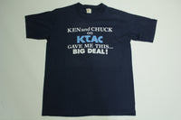 Ken & Chuck On KTAC Gave Me This Big Deal Vintage 80's Tacoma Radio T-Shirt