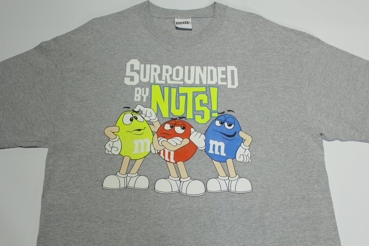 M&M Surrounded By Nuts 2000s Official Candy Snack T-Shirt