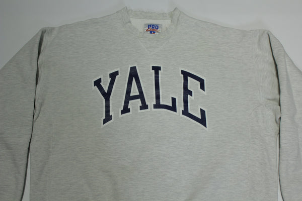 Yale University Vintage 90's Russell Pro Cotton Reverse Weave Crewneck Sweatshirt