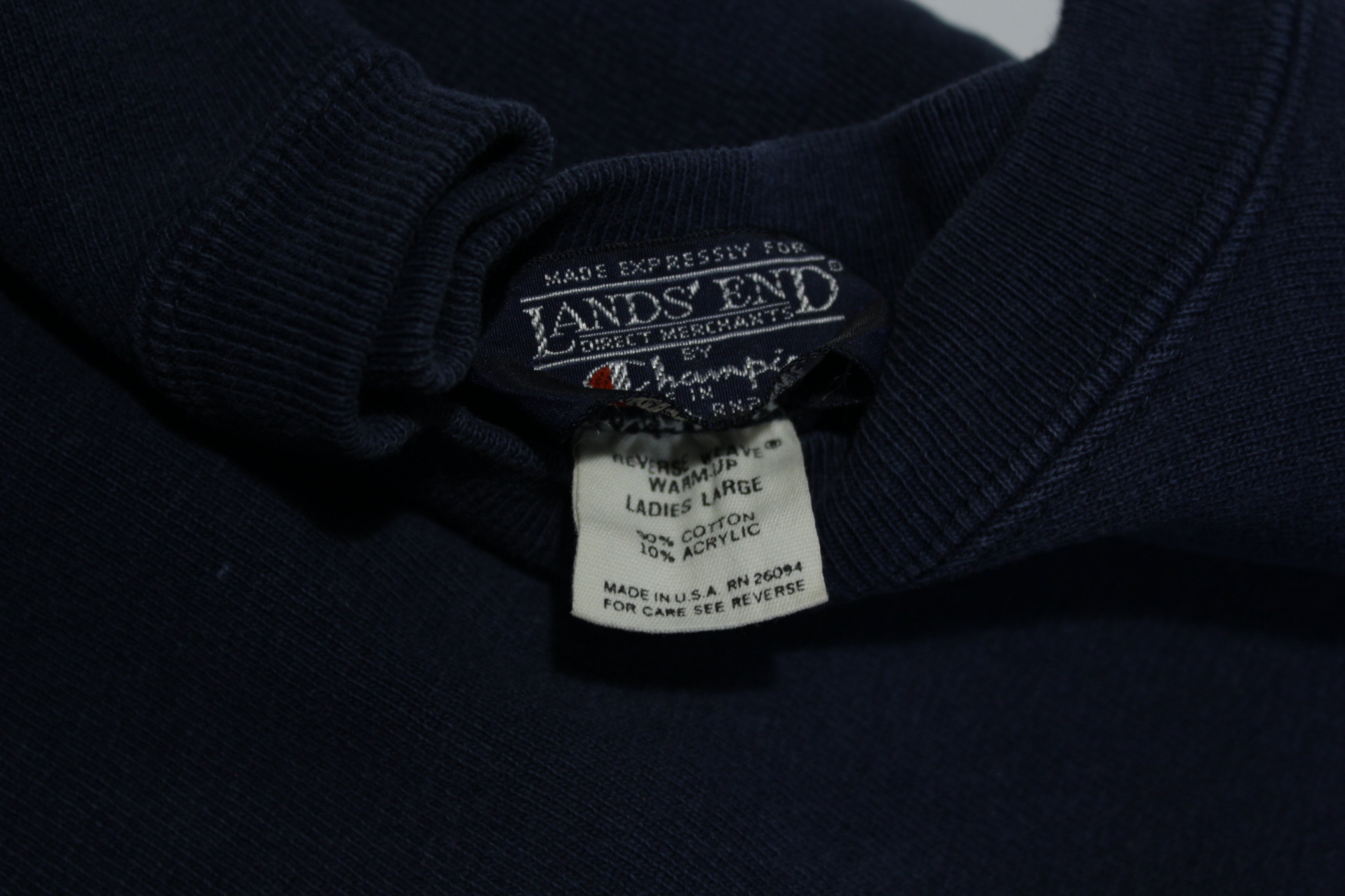 Champion Land's End Made in USA Vintage 90's Reverse Weave