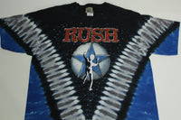 Rush Tie Dye Vintage Y2K Liquid Blue Concert Prog Rock T-Shirt