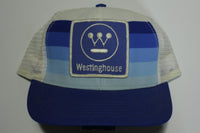 Westinghouse Big Patch Striped Color Gradient Vintage 80s Adjustable Back Snapback Hat