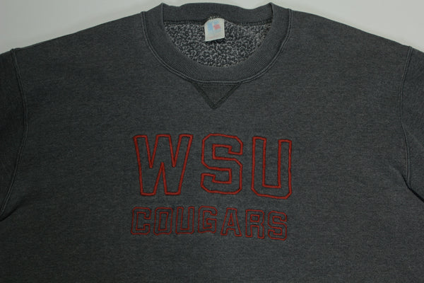 Washington State WSU Cougars Vintage 90's Russell Crewneck Stitched Sweatshirt