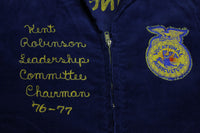 FFA Agricultural Vintage 70's Chairman Future Farmers Chain Stitch Corduroy Jacket