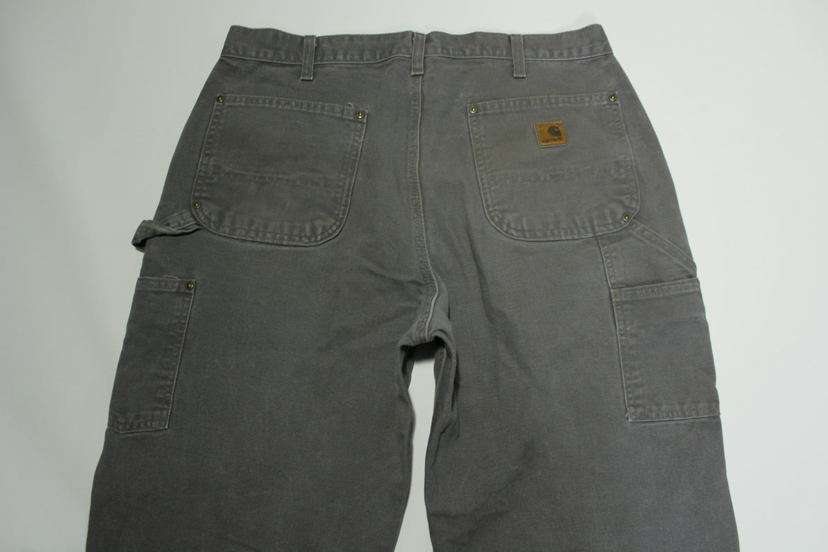 Carhartt B136 GVL Dungaree Fit Duck Wash Canvas Double Knee Front Work Construction Pants